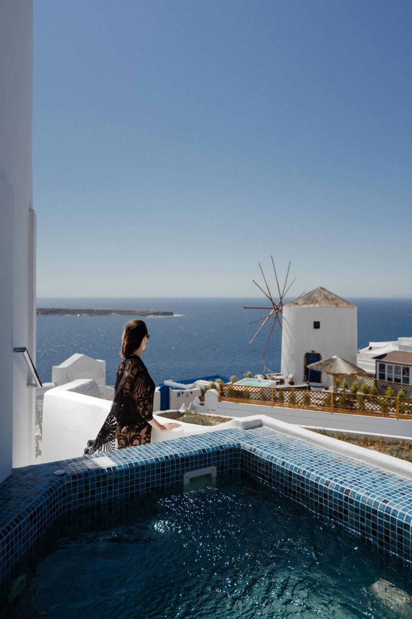 The Sunset Windmill Villa Oía Dış mekan fotoğraf
